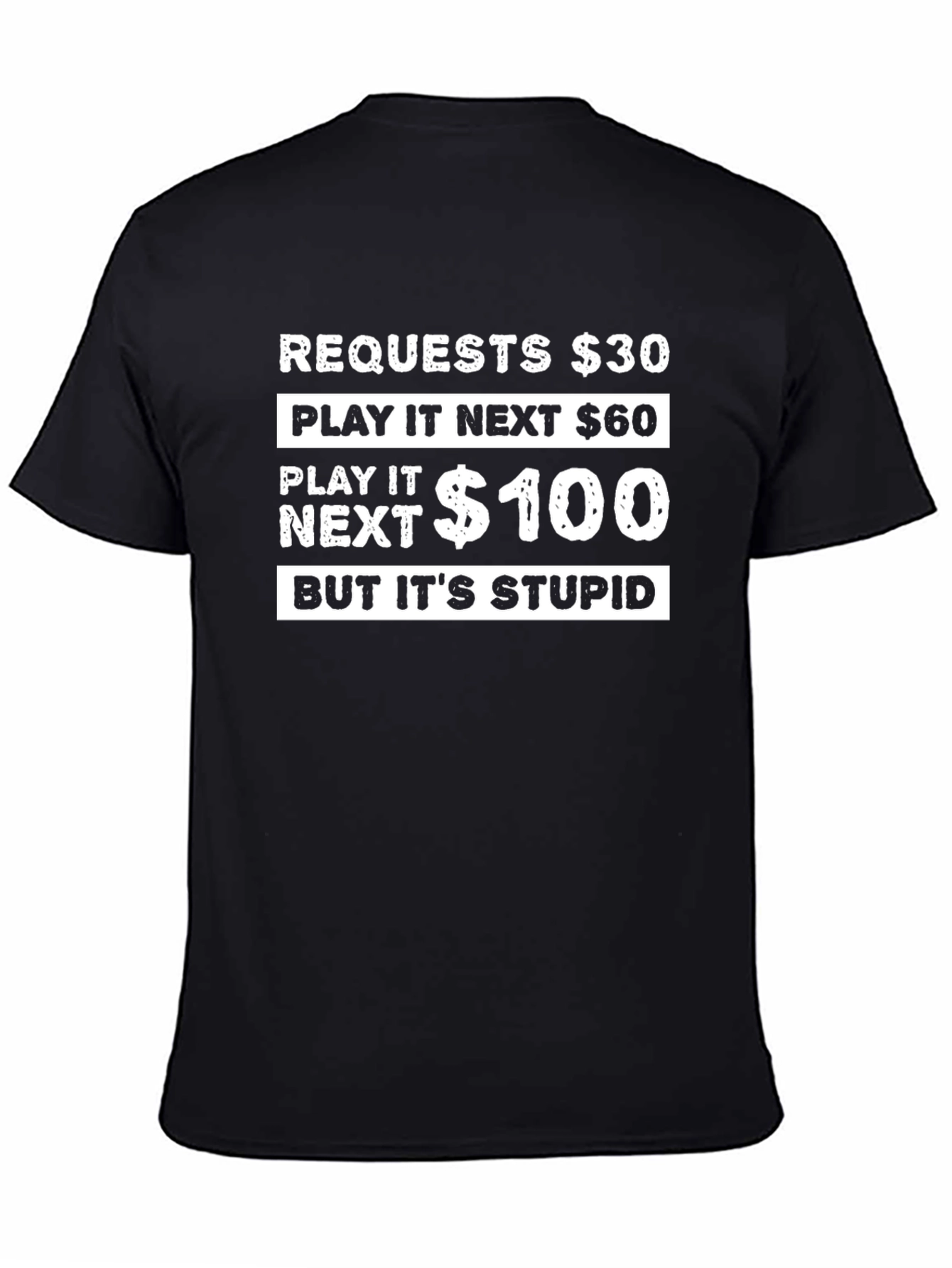 Camiseta Negra: ¡El Juego Estúpido!
