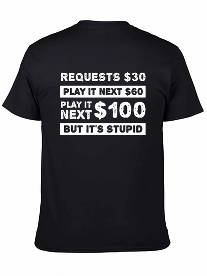 Camiseta Negra: ¡El Juego Estúpido!