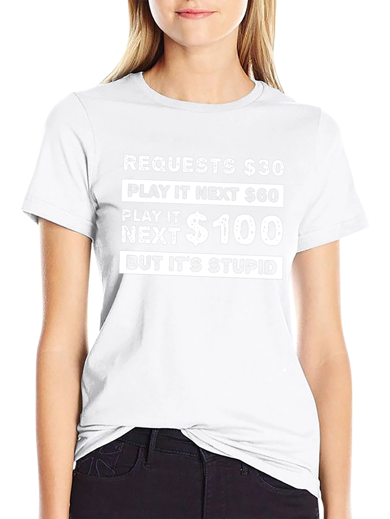 Camiseta Negra: ¡El Juego Estúpido!