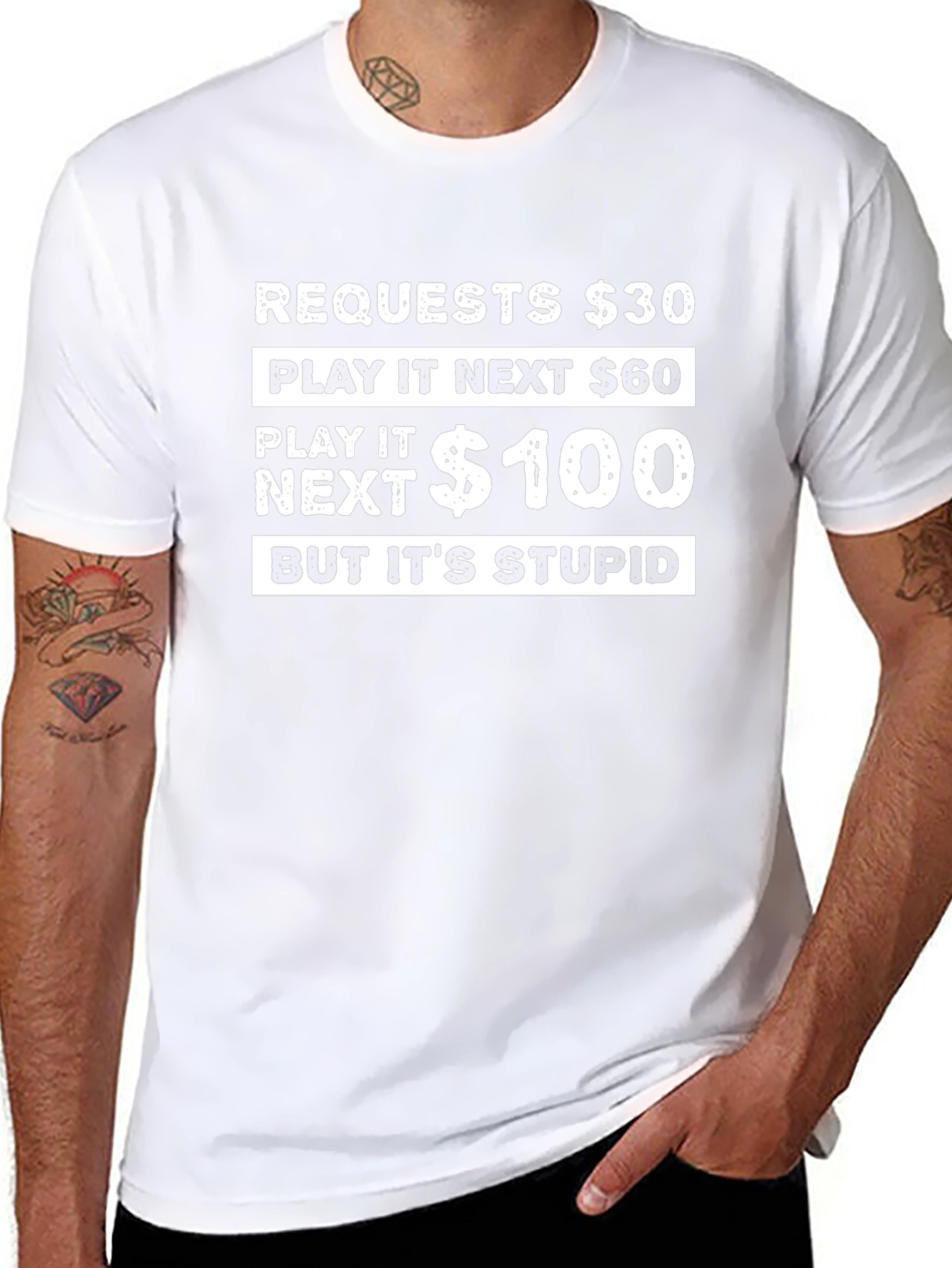 Camiseta Negra: ¡El Juego Estúpido!