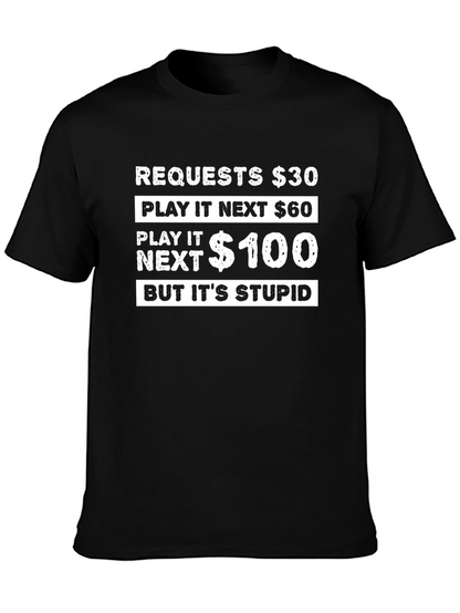 Camiseta Negra: ¡El Juego Estúpido!