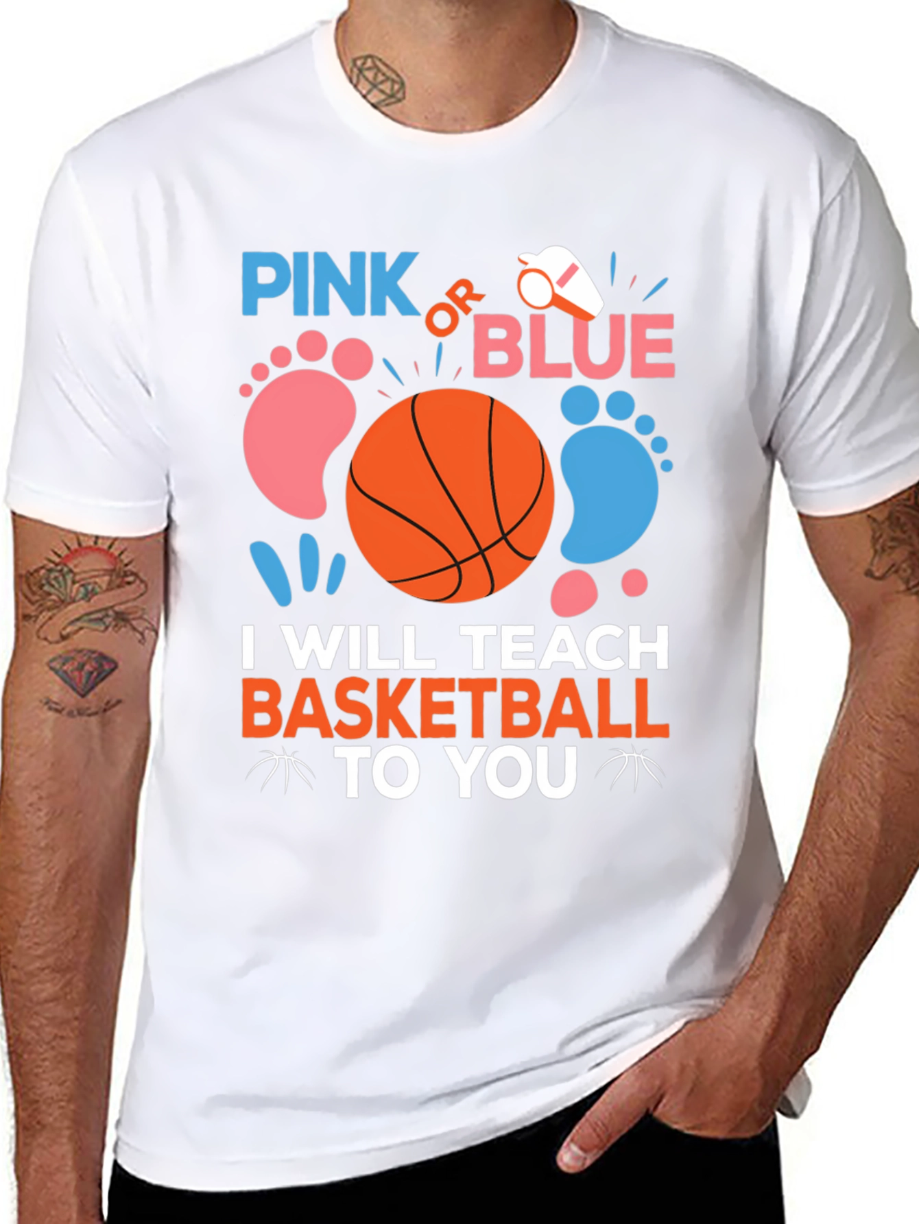 Camiseta Gender Reveal Baloncesto