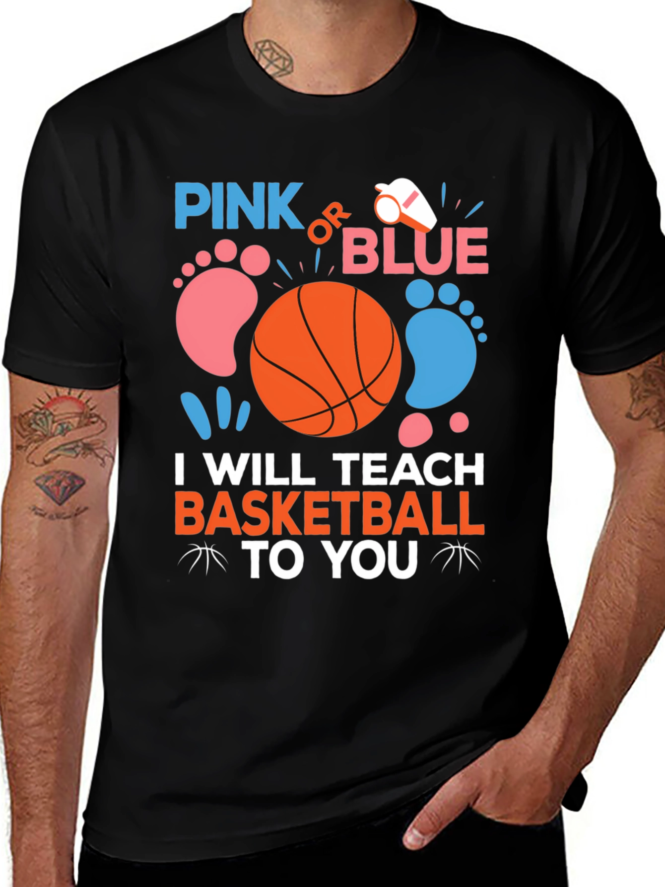Camiseta Gender Reveal Baloncesto