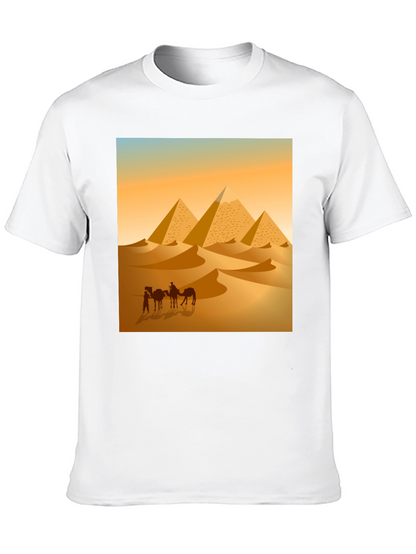 Camiseta Hombre Diseño Pirámides Egipto