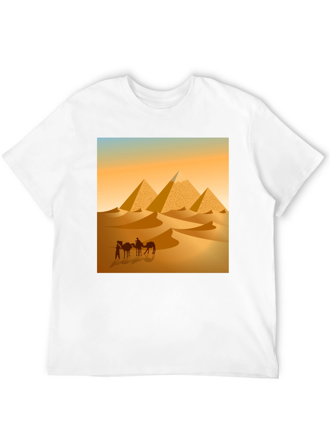 Camiseta Hombre Diseño Pirámides Egipto