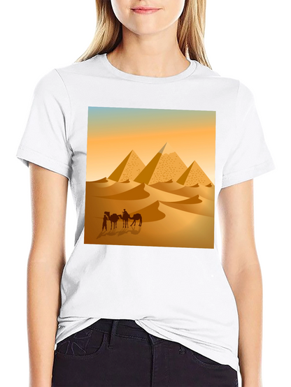 Camiseta Hombre Diseño Pirámides Egipto