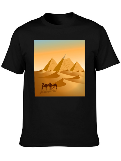 Camiseta Hombre Diseño Pirámides Egipto