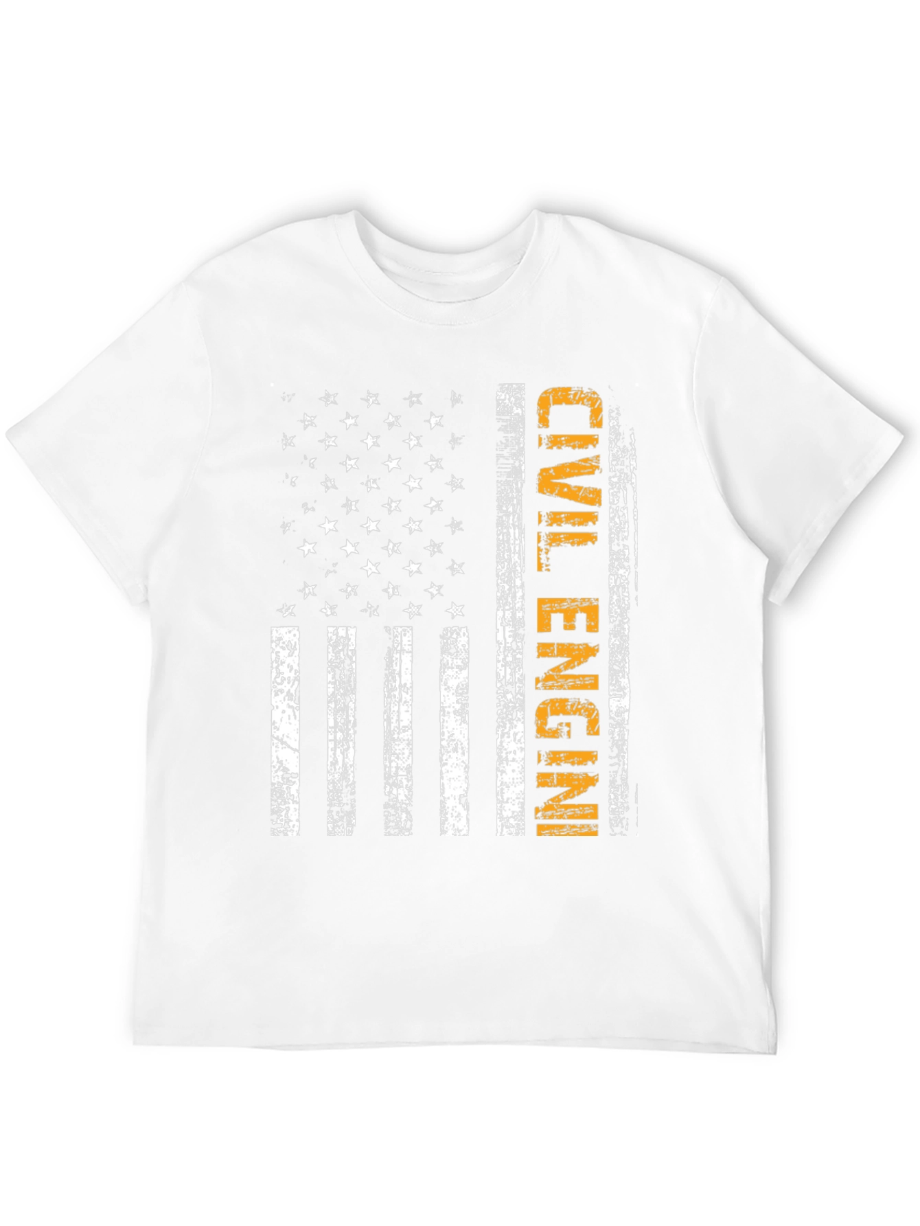 Camiseta ingeniero civil bandera USA