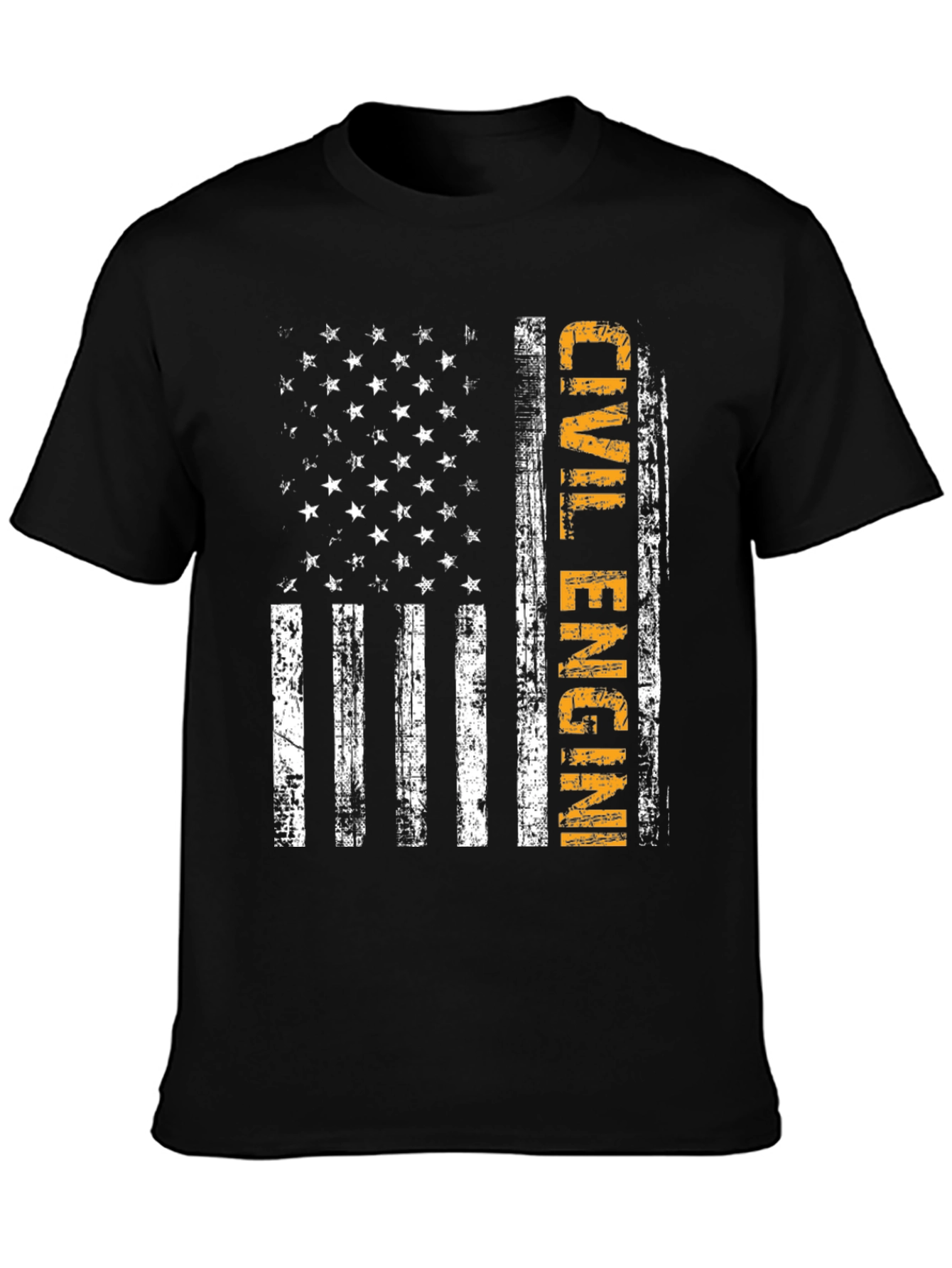 Camiseta ingeniero civil bandera USA
