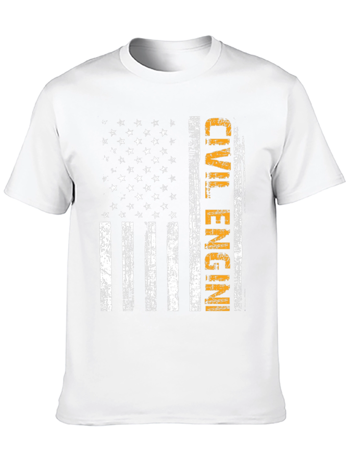 Camiseta ingeniero civil bandera USA