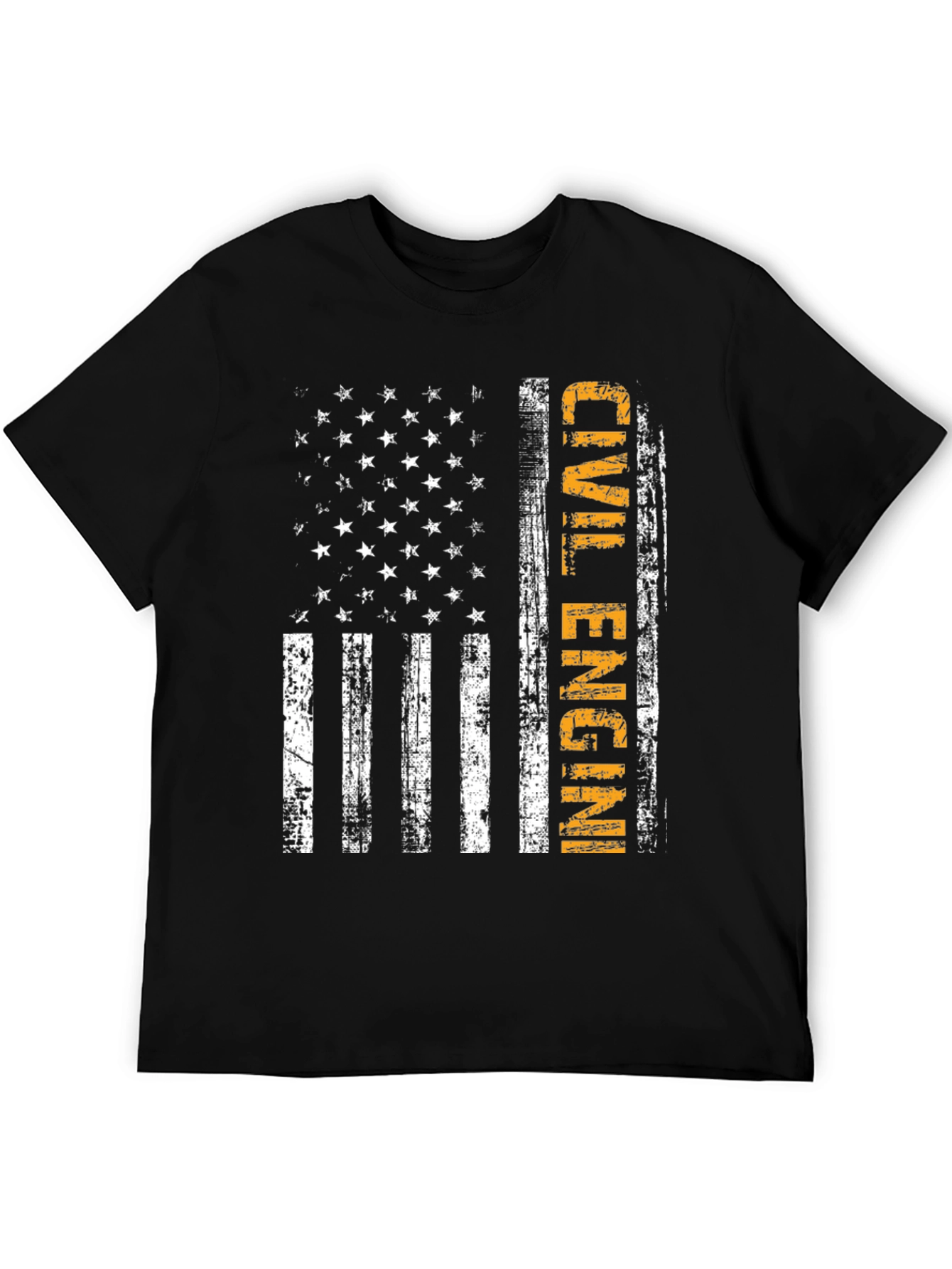 Camiseta ingeniero civil bandera USA