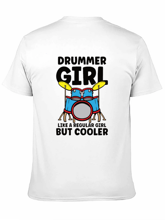 Camiseta Negra Drummer Girl But Cooler