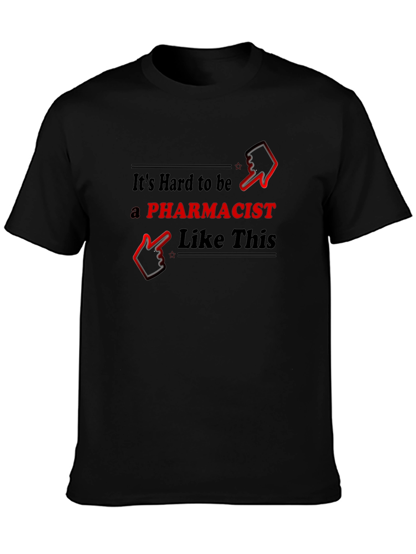 Camiseta Negra Farmacéutico: Comodidad y Estilo Único