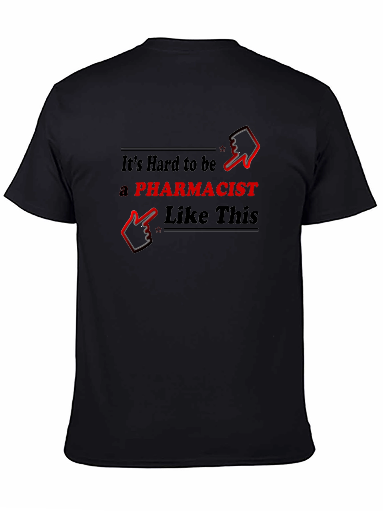 Camiseta Negra Farmacéutico: Comodidad y Estilo Único