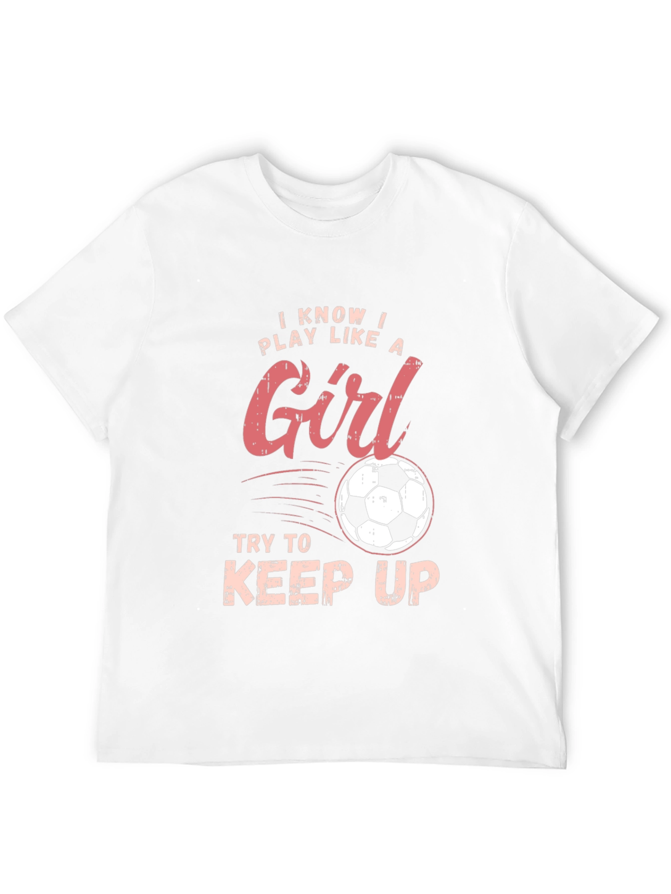 Camiseta Negra Deportiva con Diseño de Fútbol Femenino