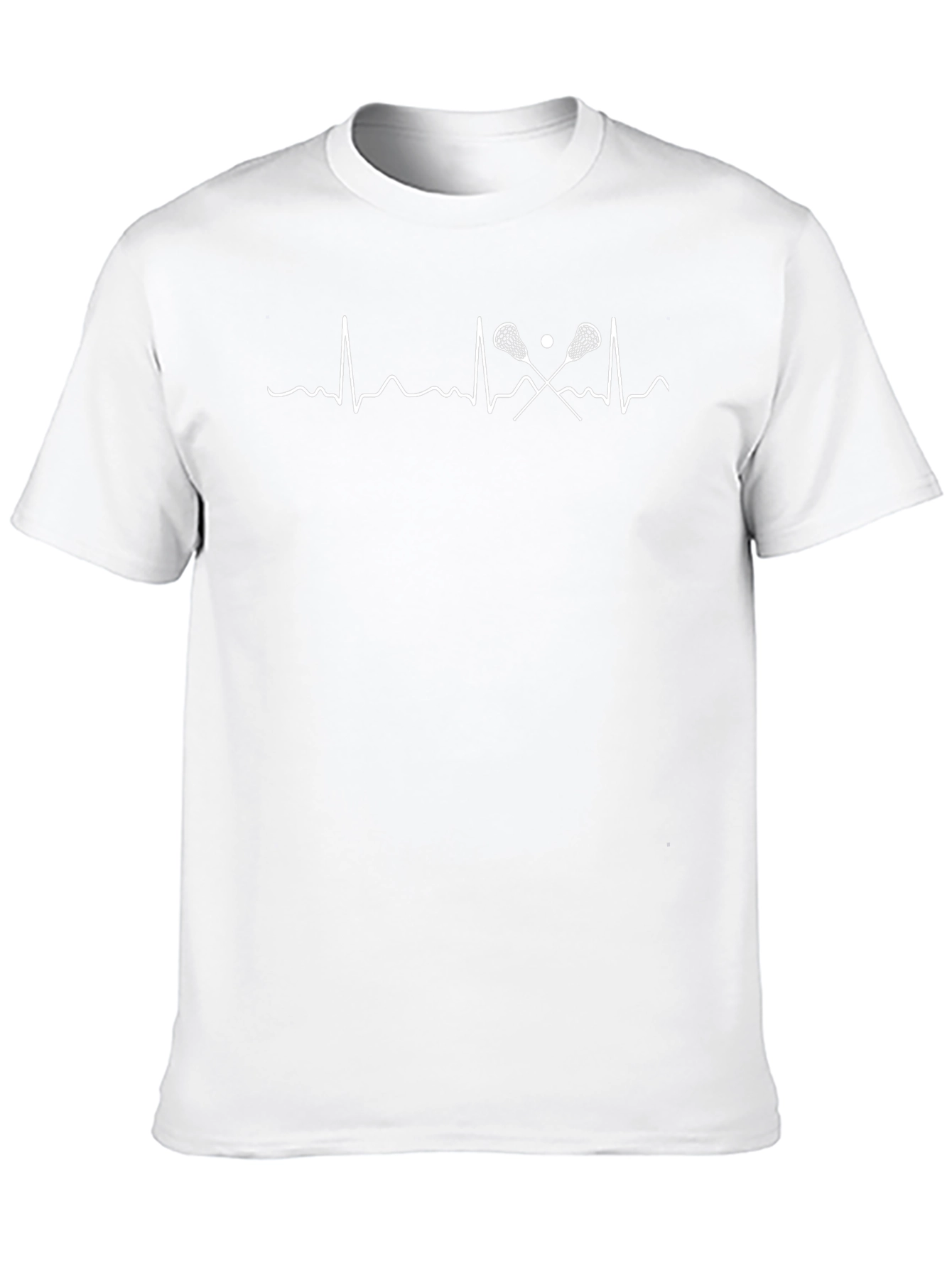 Camiseta Negra Lacrosse Ritmo Cardíaco