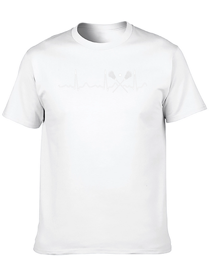 Camiseta Negra Lacrosse Ritmo Cardíaco