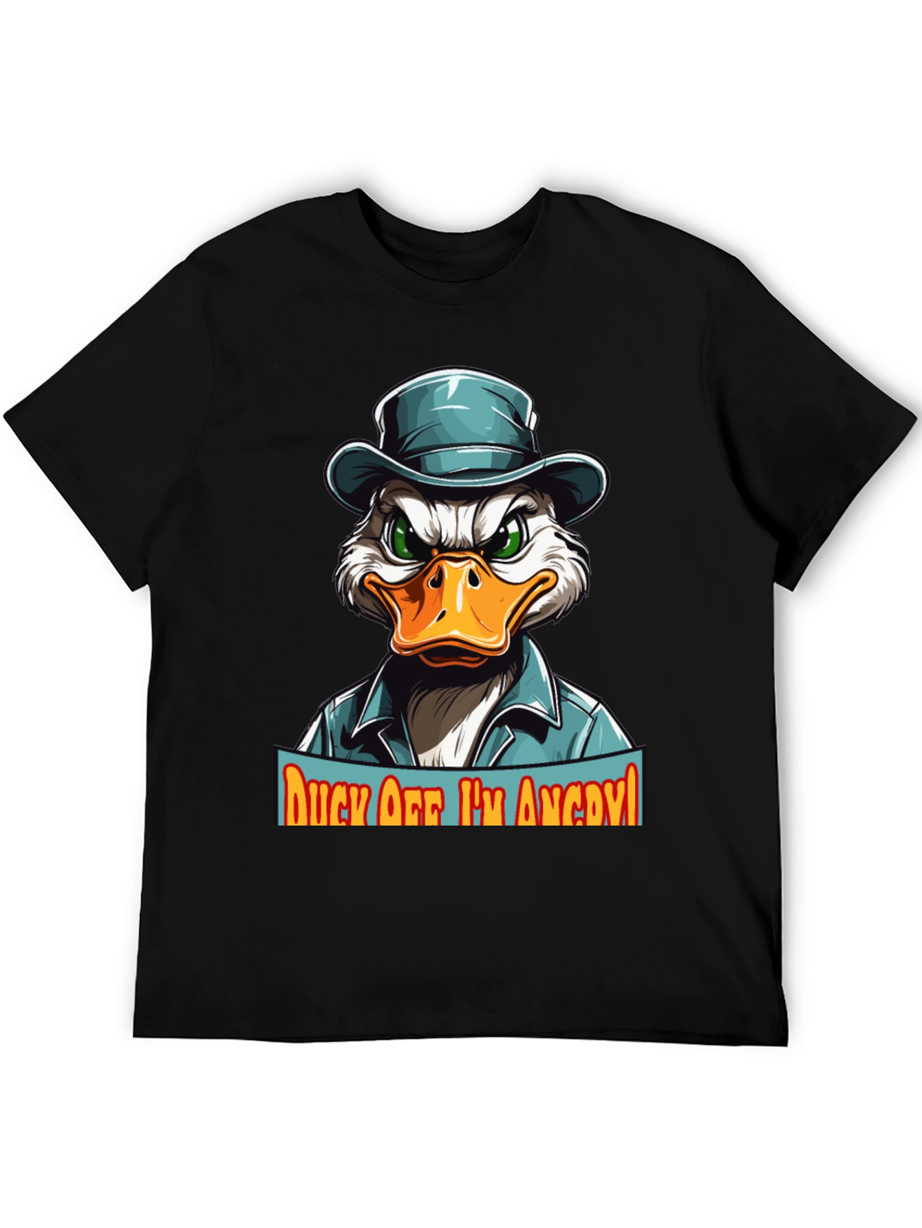 Camiseta Hombre Pato Enojado - ¡Aléjate!