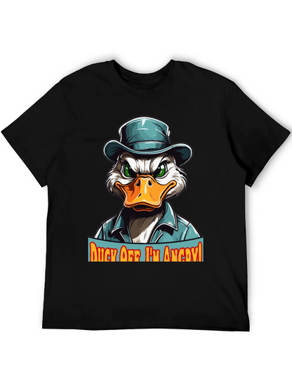 Camiseta Hombre Pato Enojado - ¡Aléjate!