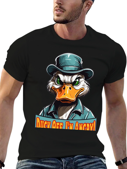 Camiseta Hombre Pato Enojado - ¡Aléjate!