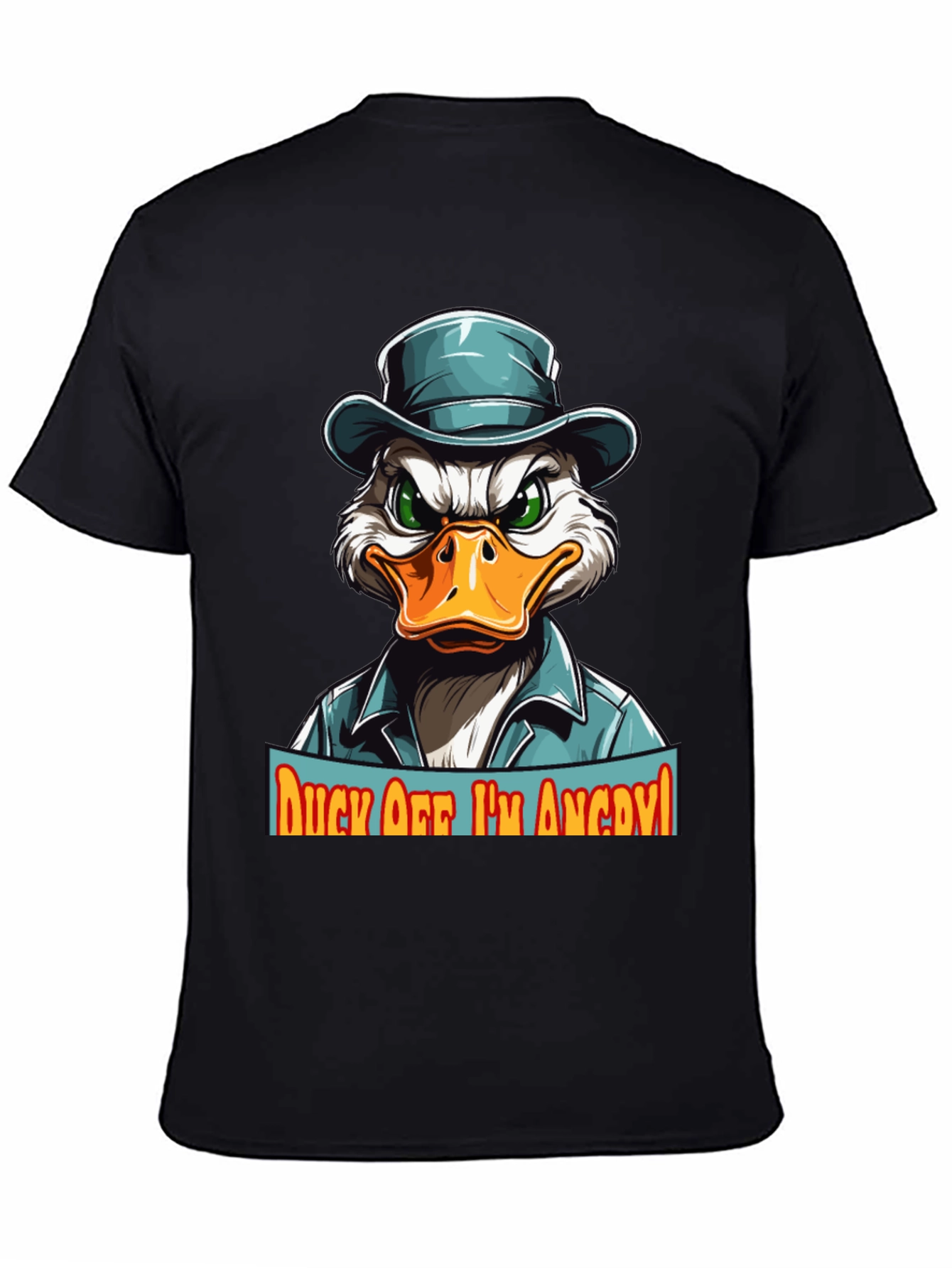 Camiseta Hombre Pato Enojado - ¡Aléjate!