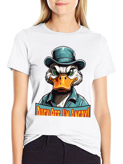 Camiseta Hombre Pato Enojado - ¡Aléjate!