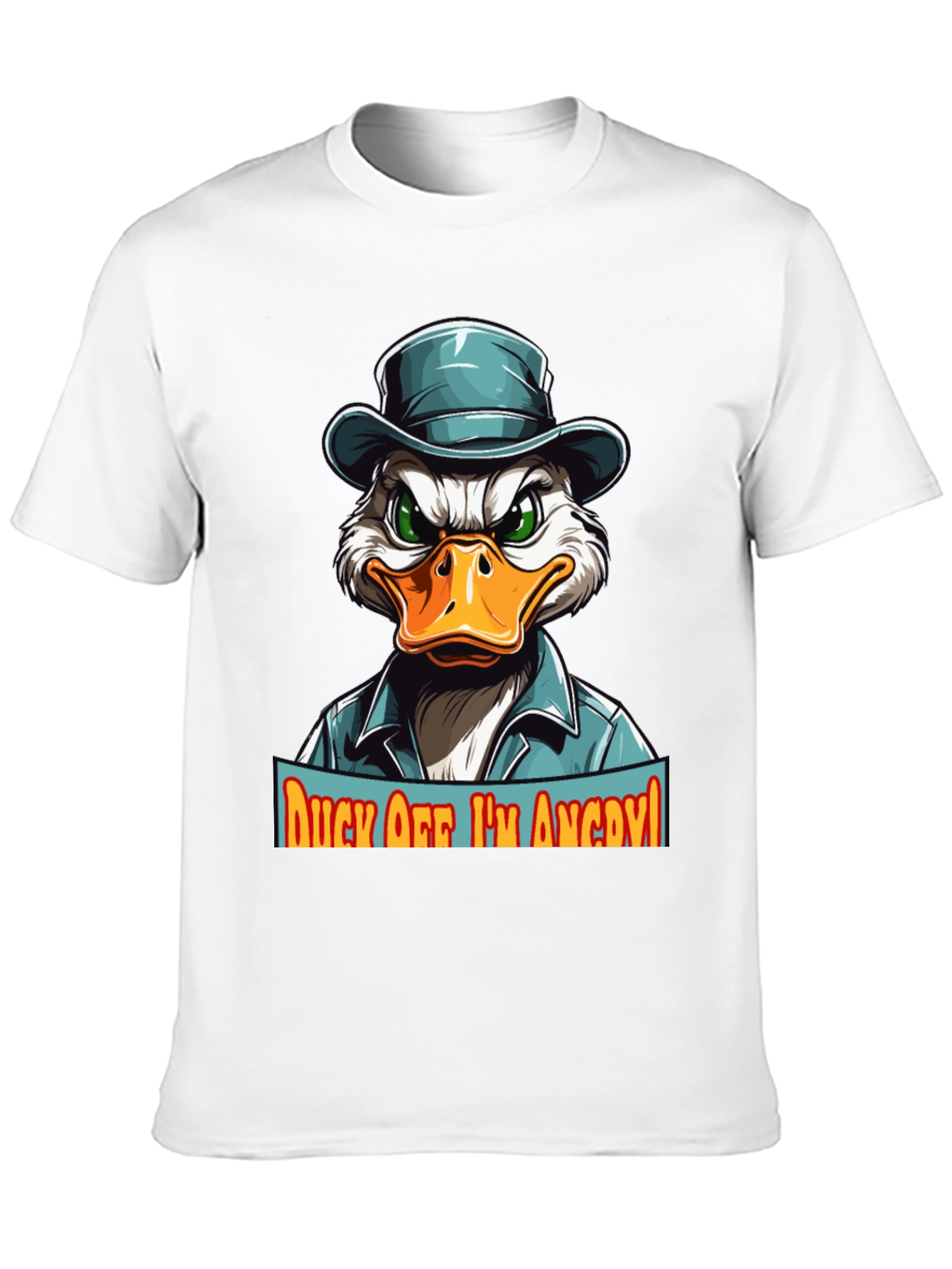 Camiseta Hombre Pato Enojado - ¡Aléjate!