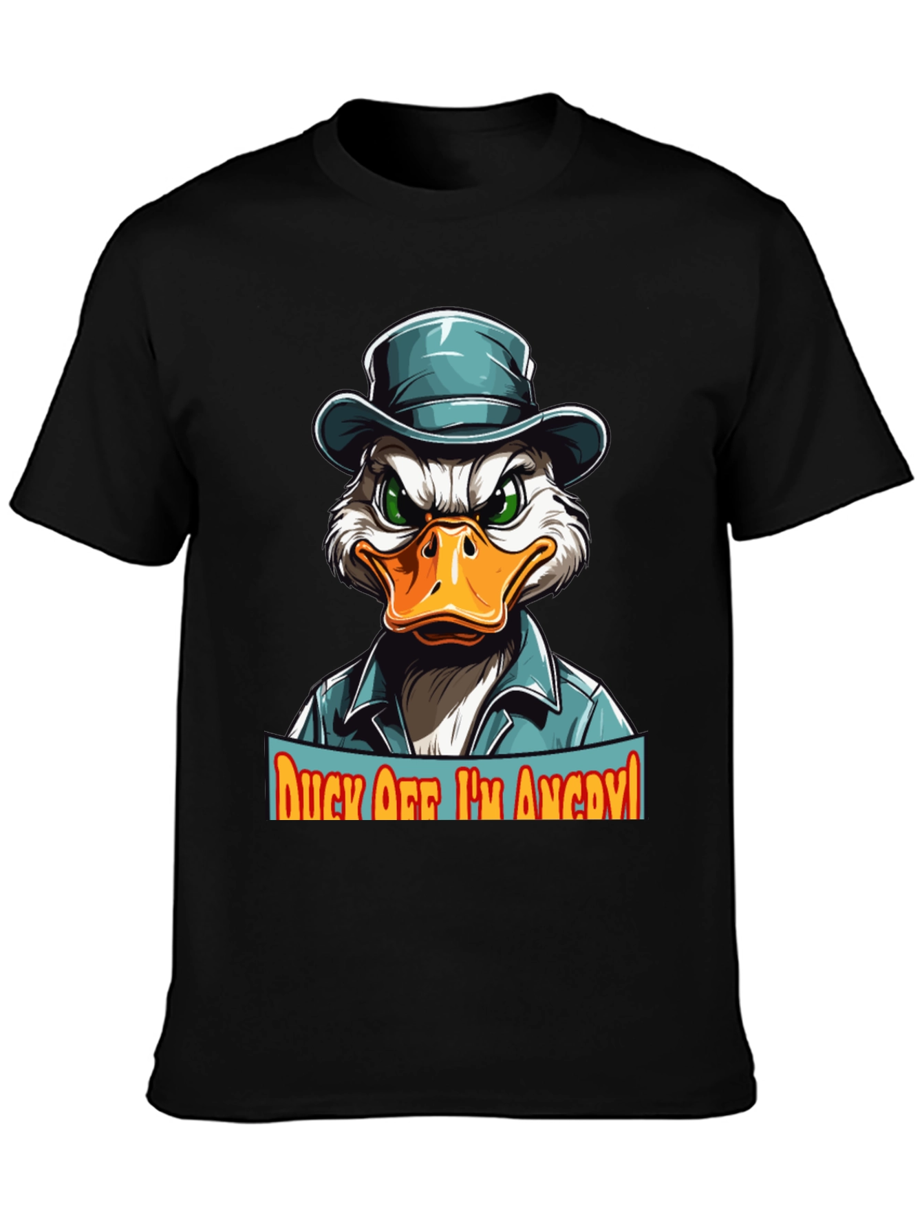 Camiseta Hombre Pato Enojado - ¡Aléjate!