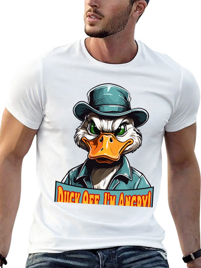 Camiseta Hombre Pato Enojado - ¡Aléjate!