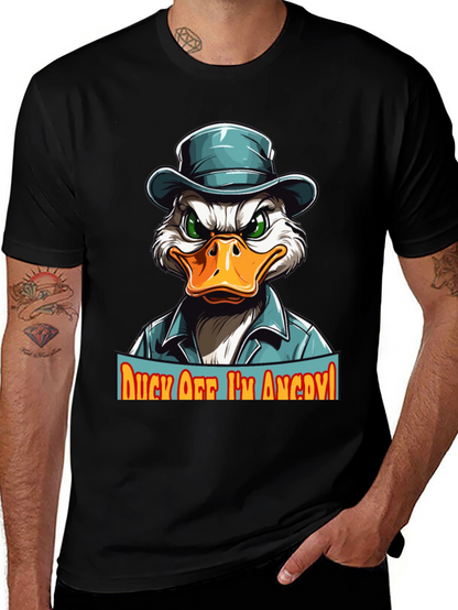 Camiseta Hombre Pato Enojado - ¡Aléjate!