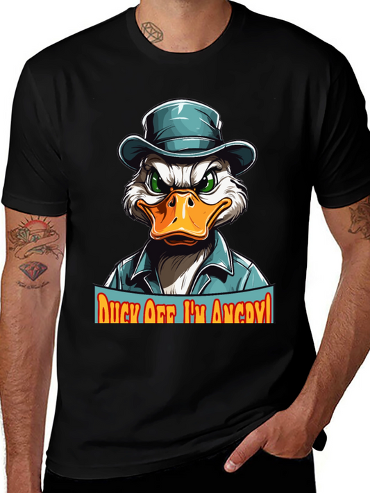 Camiseta Hombre Pato Enojado - ¡Aléjate!