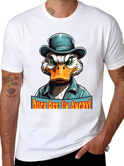 Camiseta Hombre Pato Enojado - ¡Aléjate!
