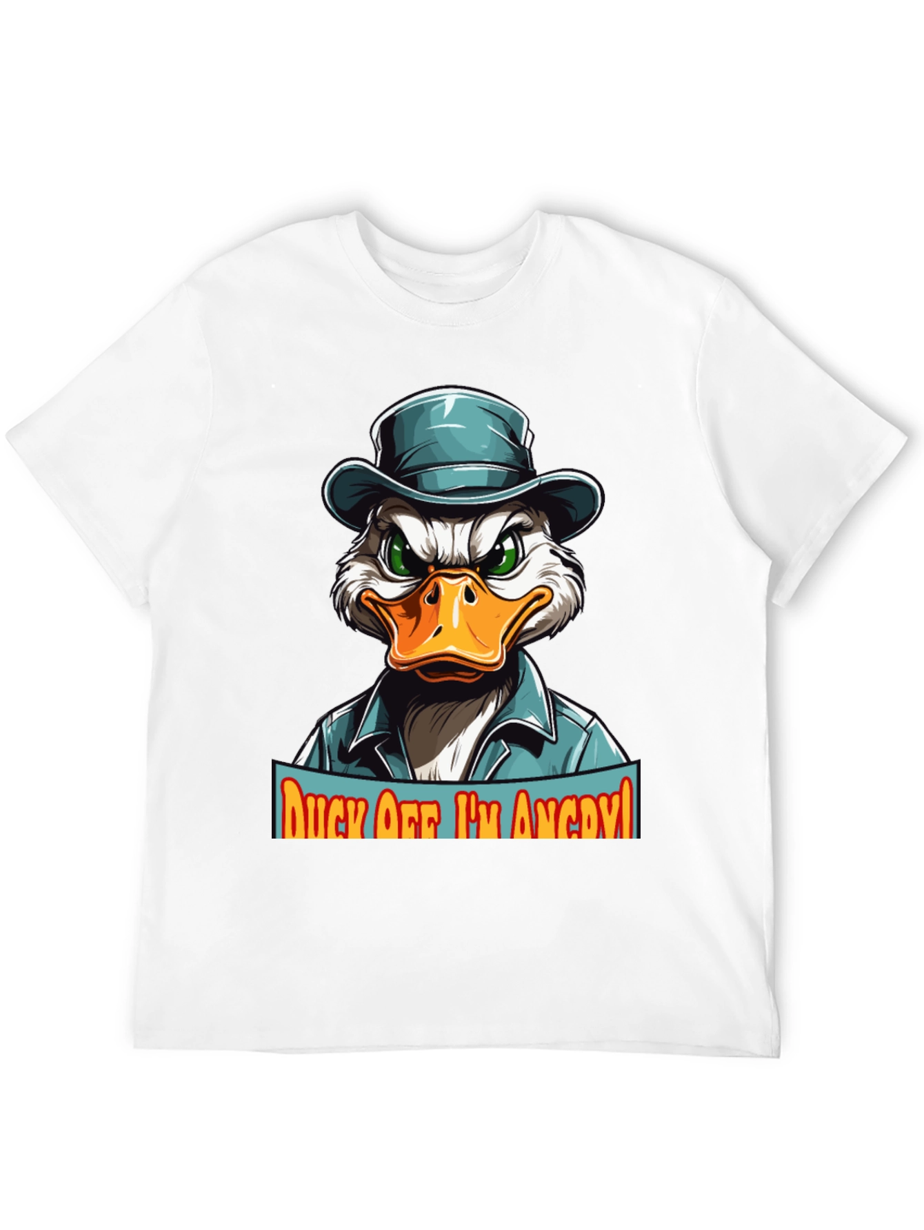 Camiseta Hombre Pato Enojado - ¡Aléjate!