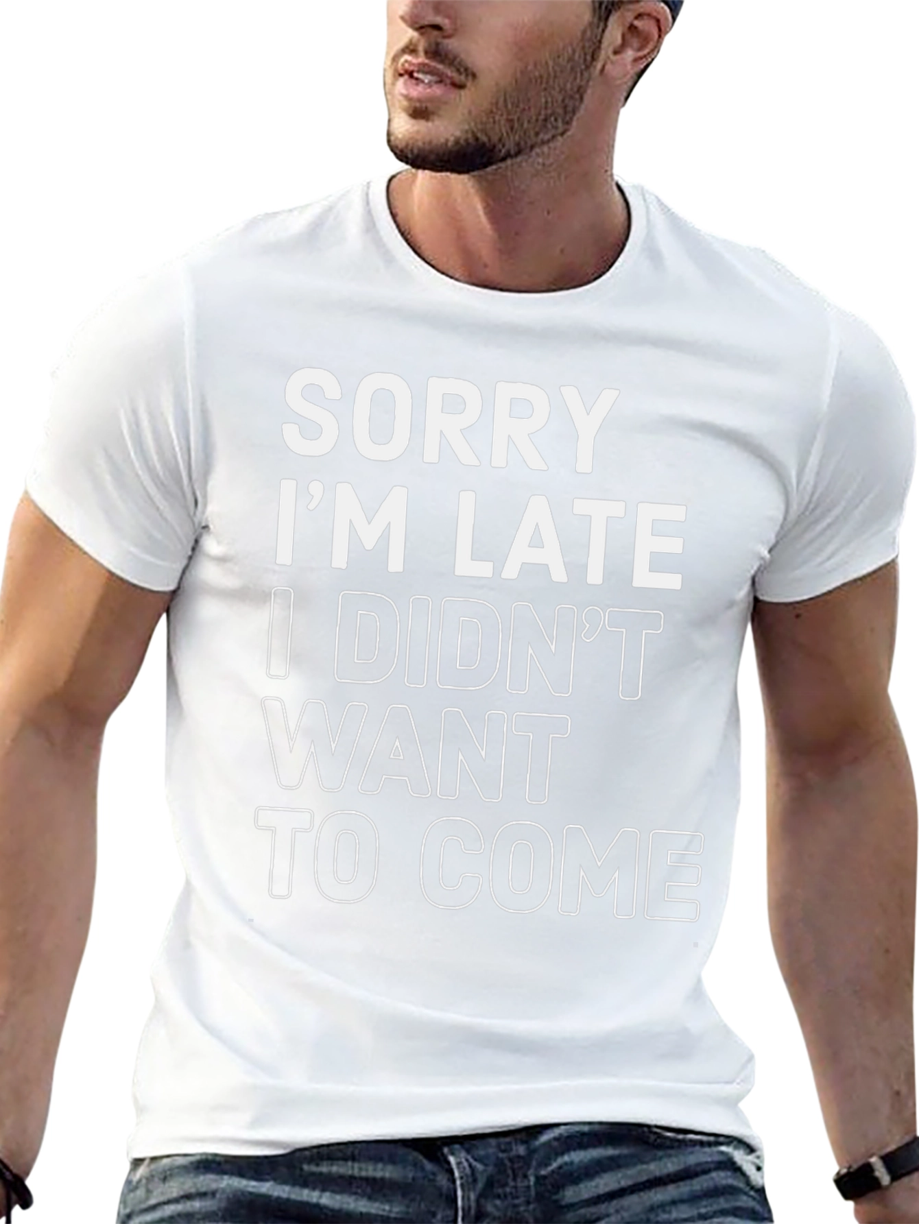 Camiseta Negra: Lo Siento Llego Tarde