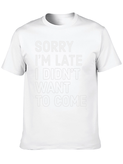 Camiseta Negra: Lo Siento Llego Tarde