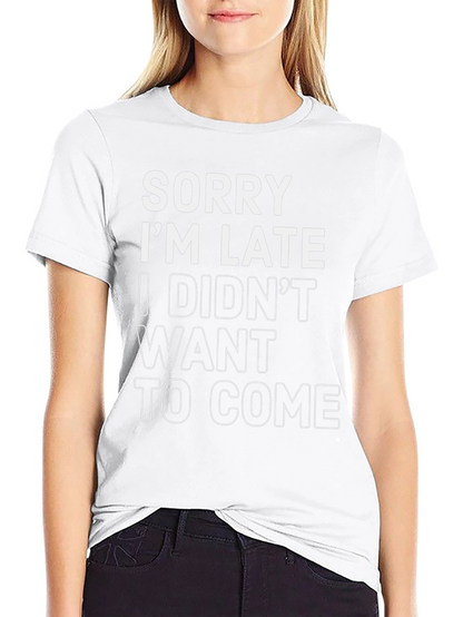 Camiseta Negra: Lo Siento Llego Tarde