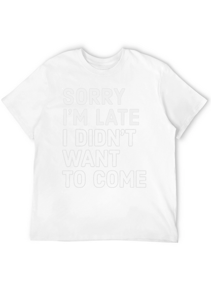 Camiseta Negra: Lo Siento Llego Tarde