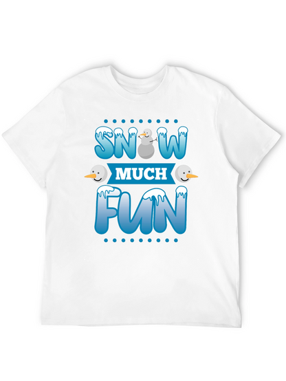 Camiseta Negra Divertida de Invierno