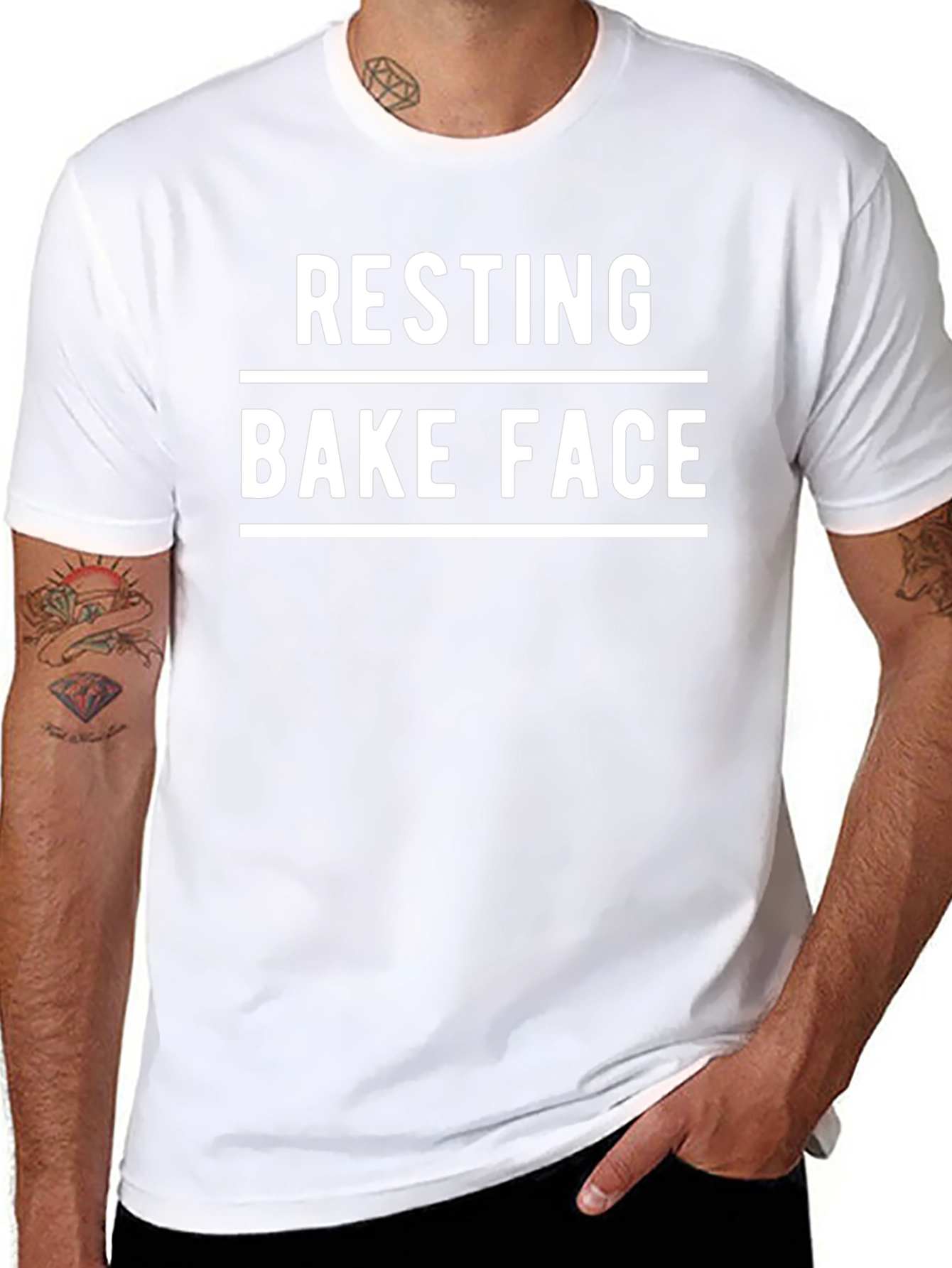 Camiseta Negra Resting Bake Face