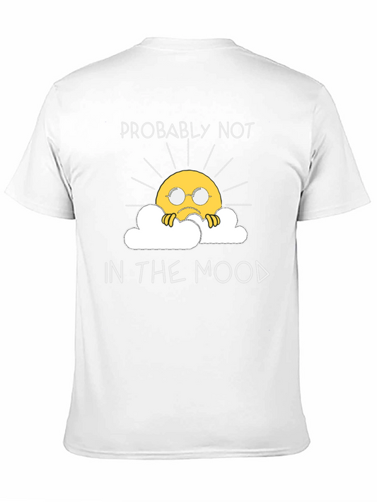 Camiseta Negra No Estoy de Humor con Sol Triste