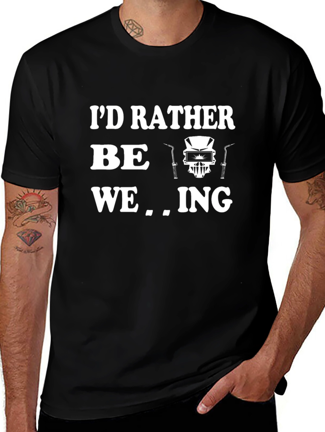 Camiseta Negra Prefiero Soldar